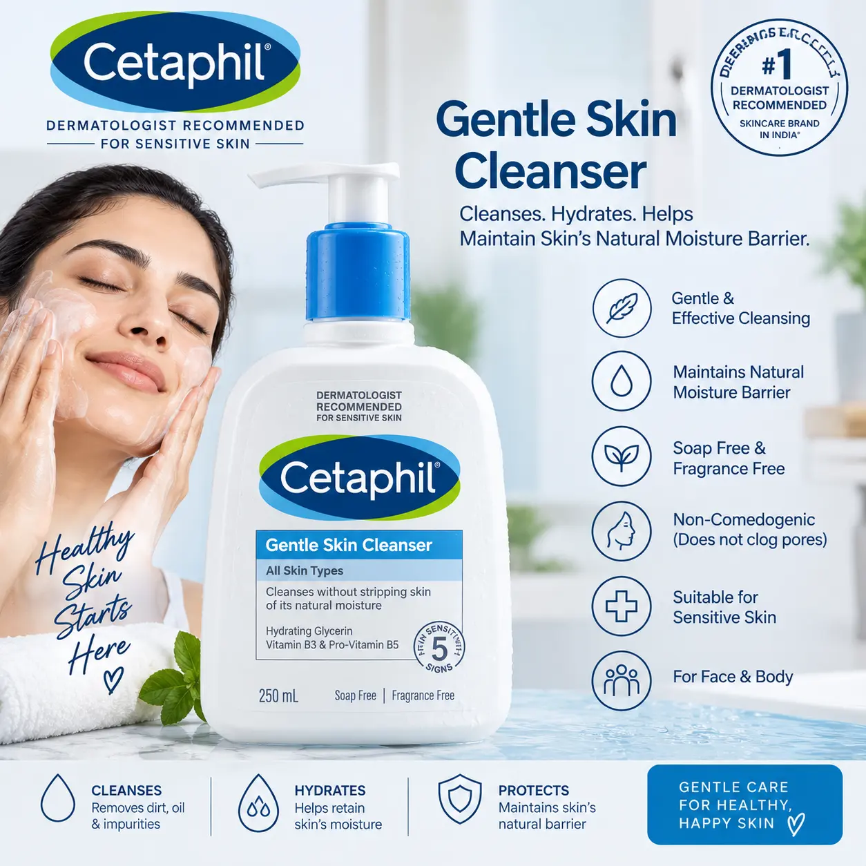 Cetaphil Gentle Skin Cleanser (250ml)